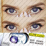 Лялькові фіолетові лінзи контактні 14.5 мм для світлих та темних очей (N0065), фото 9