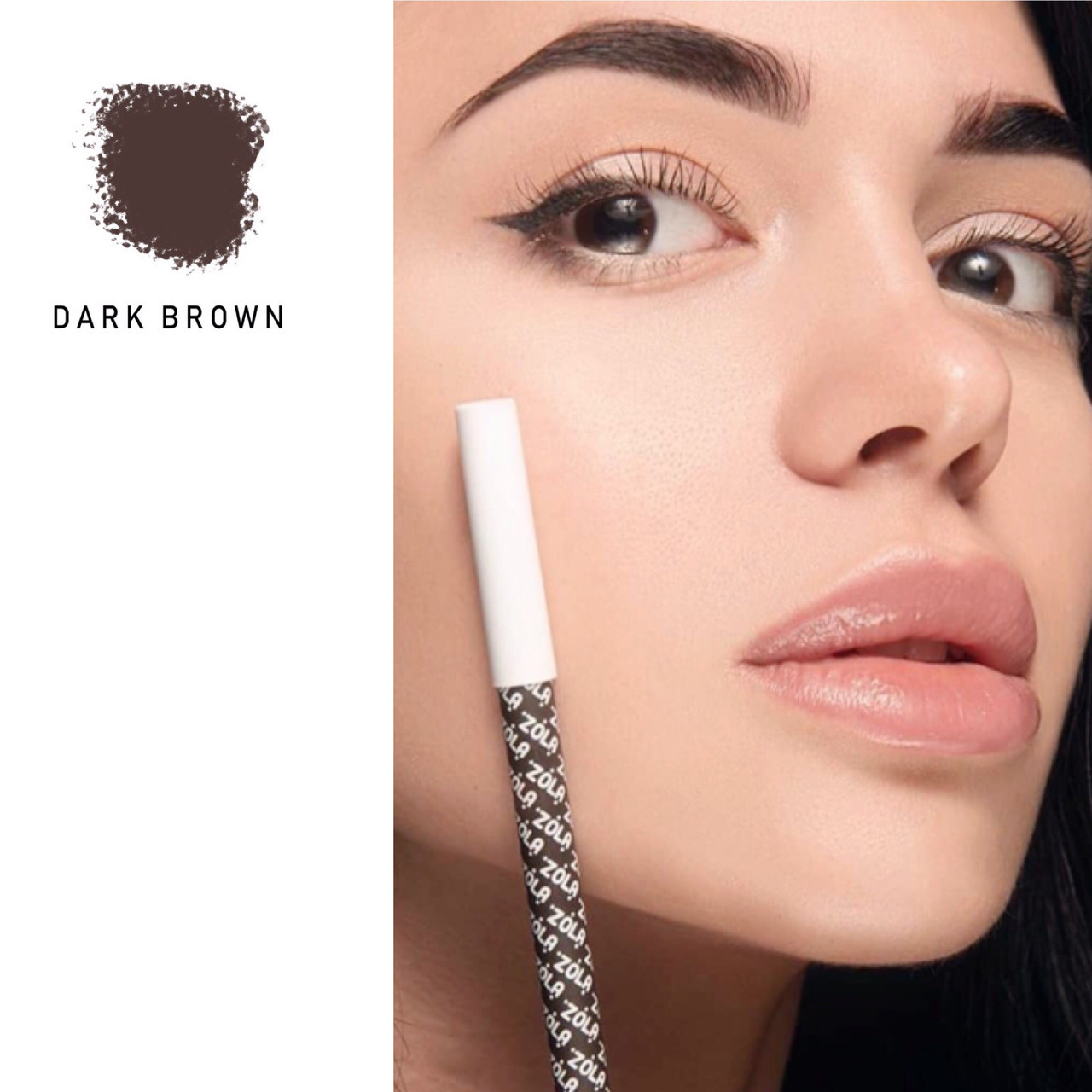 Олівець для брів "ZOLA", dark brown