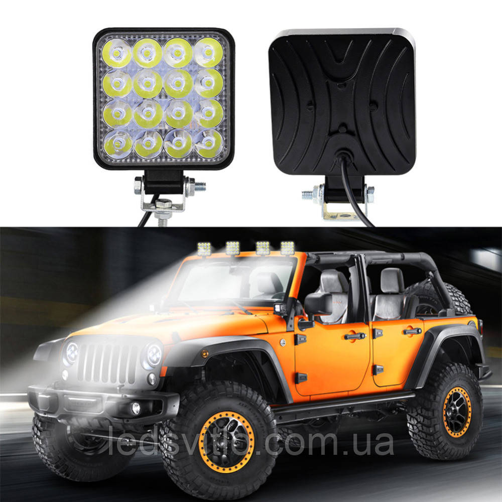Світлодіодна автомобільна LED Фара CYCLONE WL-D6 MINI 48W EP16 SP