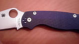 Складной нож  Spyderco Paramilitary 2 Limited, S110V, Dark Blue, C81GPDBL2. Лімітований випуск., фото 7