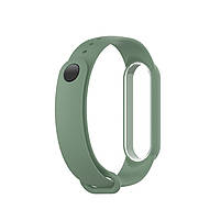 Ремешок для фитнес браслета Xiaomi Mi Band 5, 6, 7 хакі, фото 3