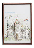 Рамка 30х40 з пластику - Коричневий темний -- з склом або з склопластиком