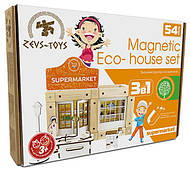 Еко-конструктор на магнітах ТМ Zevs-toys "Supermarket", 54 дет