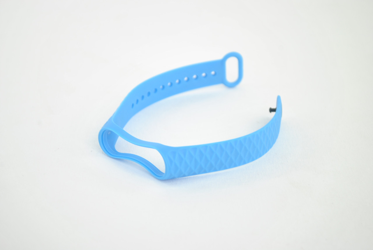 Ремінець для фітнес браслета Xiaomi mi band 3/4 Ромб Blue