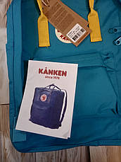 Рюкзак Fjallraven Kanken Classic стилі, Жовтий 16 літрів (Поліестер), фото 3