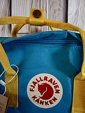 Рюкзак Fjallraven Kanken Classic стилі, Жовтий 16 літрів (Поліестер), фото 2