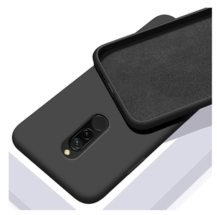Чохол Silicone Case full Xiaomi Redmi 8 Black чорний (ксиоми редами 8)