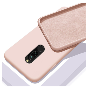 Чохол Silicone Case full Xiaomi Redmi 8 Pink пудровий (ксиоми редмі 8)