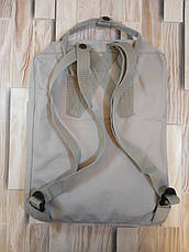 Рюкзак Fjallraven Kanken Classic стилі, світло-сірий 16 літрів (Поліестер), фото 3