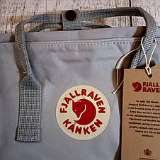 Крутий Рюкзак Fjallraven Kanken Classic стилі, Світло-Сірий 16 літрів (Поліестер) Живі фото, фото 2