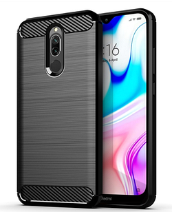 Чохол силіконовий Carbon Xiaomi Redmi 8 чорний (ксиоми редмі 8)