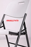 Туристичне крісло розкладне пластикове БІЛЕ складне садове Кресло складное раскладное кресло пластиковое НОВОЕ, фото 8