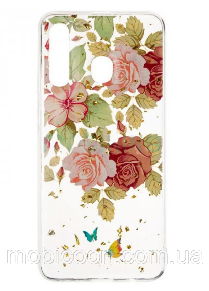 Чохол Deep Shine Flowers Case Rose для Xiaomi Redmi 8 (ксиоми редмі 8), фото 1