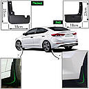 Бризковики MGC Hyundai Elantra AD 2016-2020 р. в. комплект 4 шт 86831F2000, 86832F2000, 86841F2000, 86842F2000, фото 3
