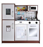 Дитяча кухня дерев'яна для дітей дитина грова кухня + аксесуари Кухня дитяча іграшкова дерев'яна Дитяча, фото 3