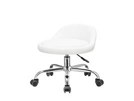 Стілець для майстра педикюру  Білий { H 30-36см } мод 348