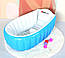 Надувна ванна (синя) Intime Baby Bath Tub  ⁇  Надувний басейн  ⁇  Ванна для купання дитини, фото 8
