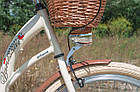 Велосипед жіночий міський VANESSA 26 Cream з кошиком Польща, фото 8