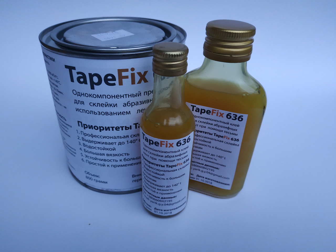 Клей для склейки абразивных лент TapeFix 636 (Однокомпонентный) 100 грамм - фото 3 - id-p1221939937
