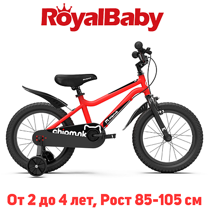 Дитячий двоколісний велосипед RoyalBaby Chipmunk MK 12", OFFICIAL UA, червоний, фото 1