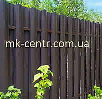 Штахетник матовий двосторонній RAL 8019 (темно-коричневий)