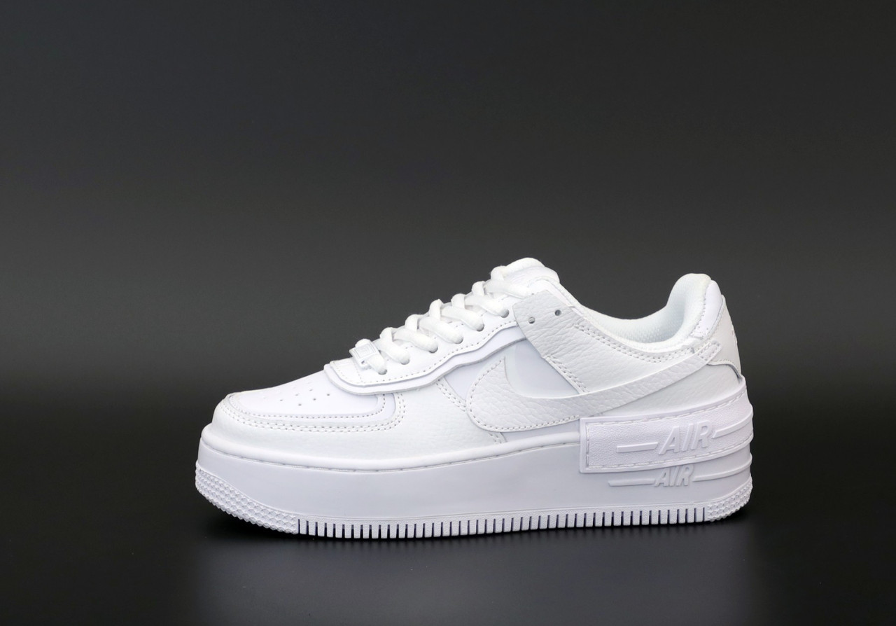 Кросівки Nike Air Force 1 White Shadow, кросівки найк аір форс 1 шадоу, кросівки Nike Air Force Shadow, фото 1