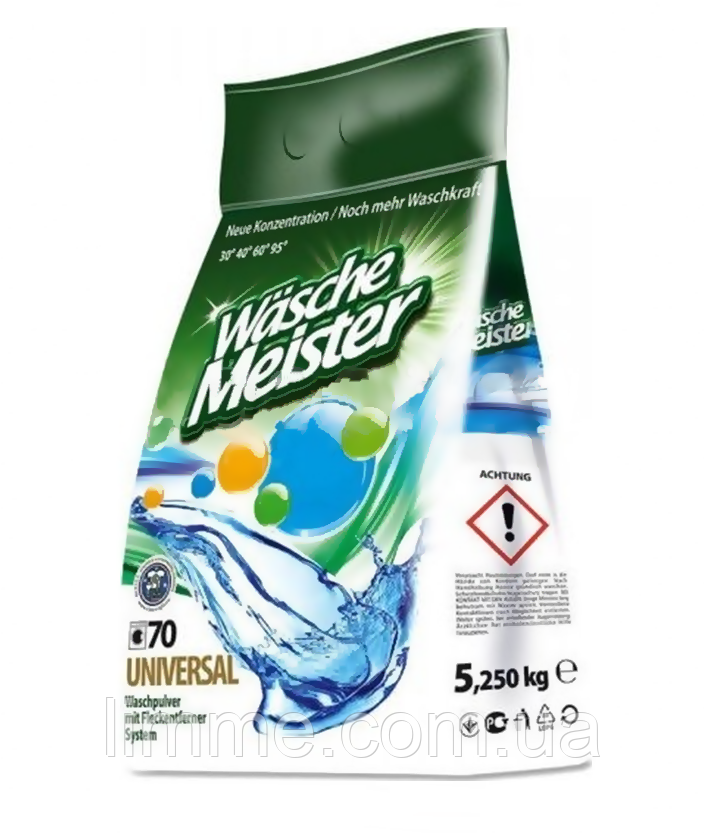 Пральний порошок універсальний Wasche Meister 5.25 кг