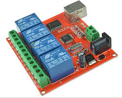 Програмоване реле 4 х HW-341 12 V USB