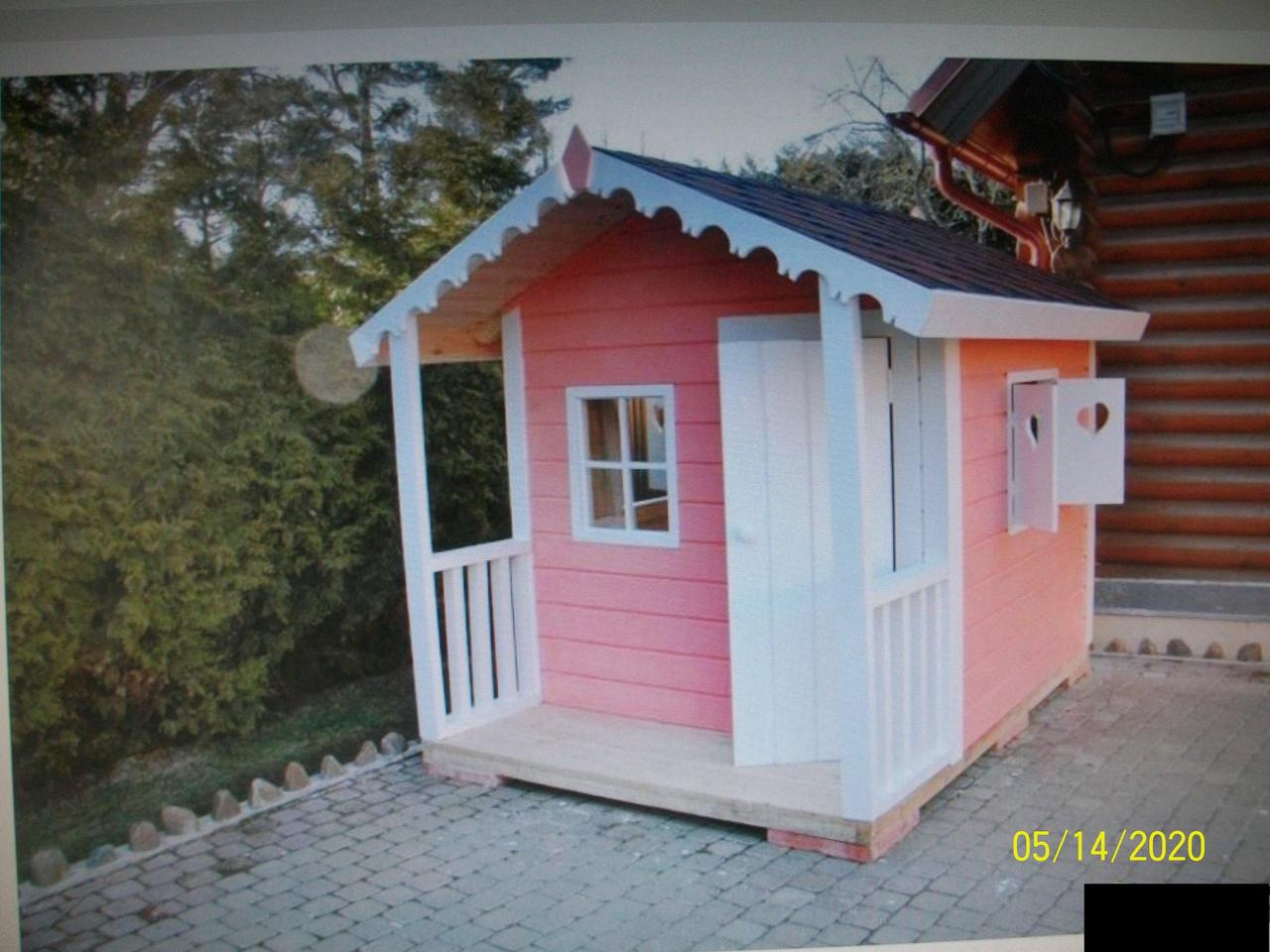 Будиночок дитячий дерев'яний для дитячого майданчика - фото 1 - id-p1221800800