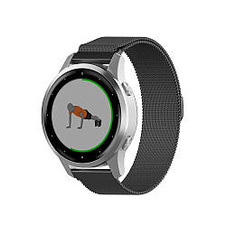 Міланський сітчастий ремінець Primo для годинника Garmin Vivoactive 4S - Black