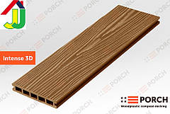 Террасна дошка Porch Intense Teak 3D 3000x150x24, композитна, дерево-полімерна дошка, для тераси, звірди