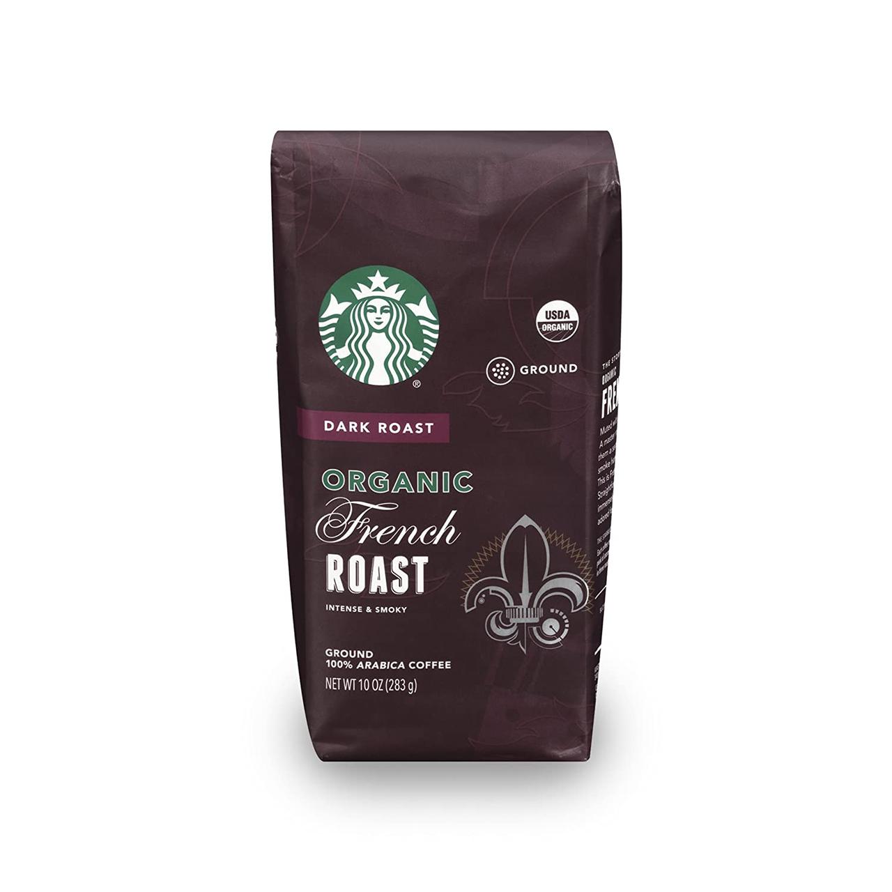 Мелена кава Starbucks Organic Dark Roast Ground Coffee — 100% Arabica 283g