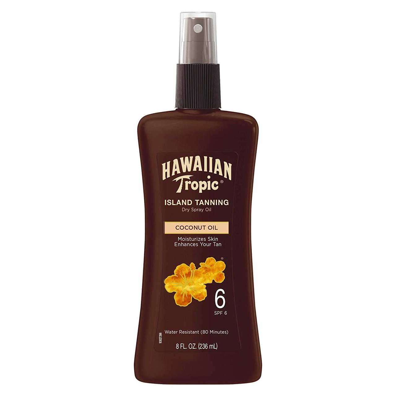 Сонцезахисна олія-спрей для засмаги Hawaiian Tropic Island Tanning Oil Spray SPF 6