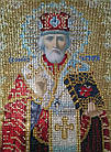 Алмазна вишивка, ікона, Святий Микола Чудотворець, 30х40 см, дзеркальні стрази, фото 2