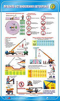 Стенд. Правила установки автокрана. 0,6х1,0. Пластик