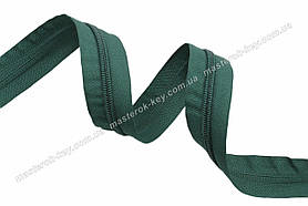 Блискавка спіральна метрова No7 Взуттєва Італія С869 темно-зелена