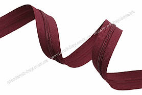Блискавка спіральна метрова No7 Взуттєва Італія С525 бордова