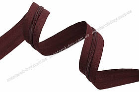 Блискавка спіральна метрова No7 Взуттєва Італія С048 темно-бордова