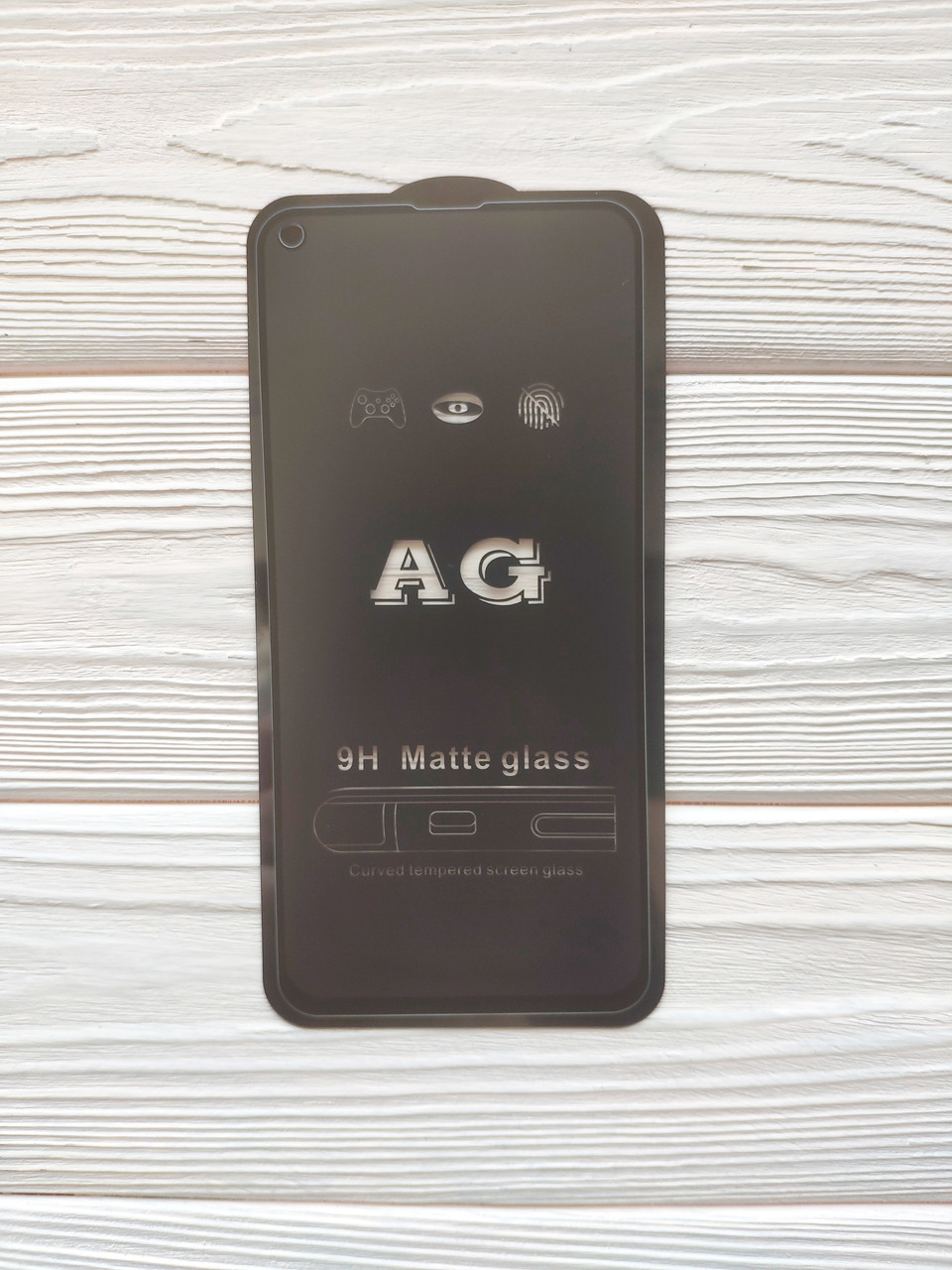 Захисне скло AG Matte Full Glue для Huawei P40 Lite Матове Чорне