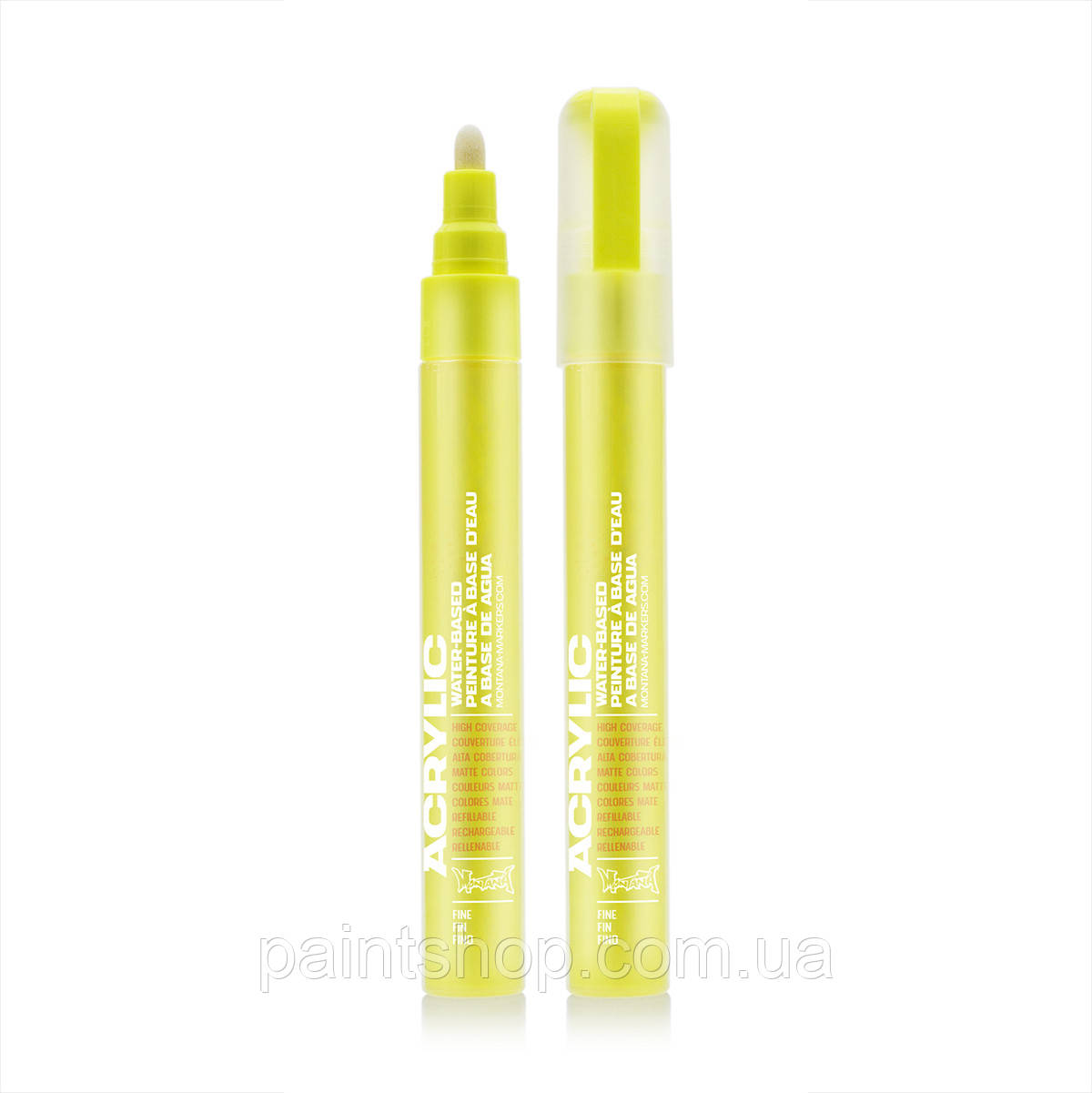 Акриловий маркер Montana Fluor Flash Yellow (Лимон) 2 мм