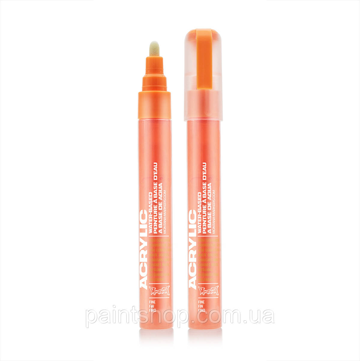 Акриловий маркер Montana Fluor Power Orange (Помаранчевий) 2 мм, фото 1
