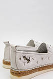 Мокасини жіночі Rifellini літні білі з якорями <unk> Сліпони натуральна шкіра Туреччина, фото 7