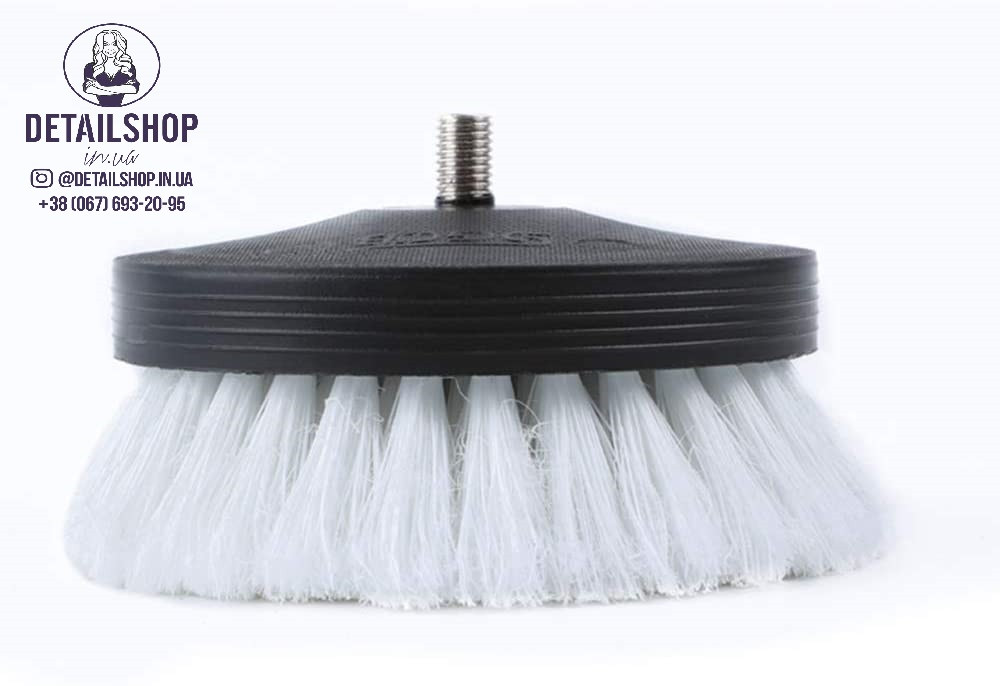 SGCB Pneumatic carpet brush white щітка на дриль для чищення текстилю м'яка