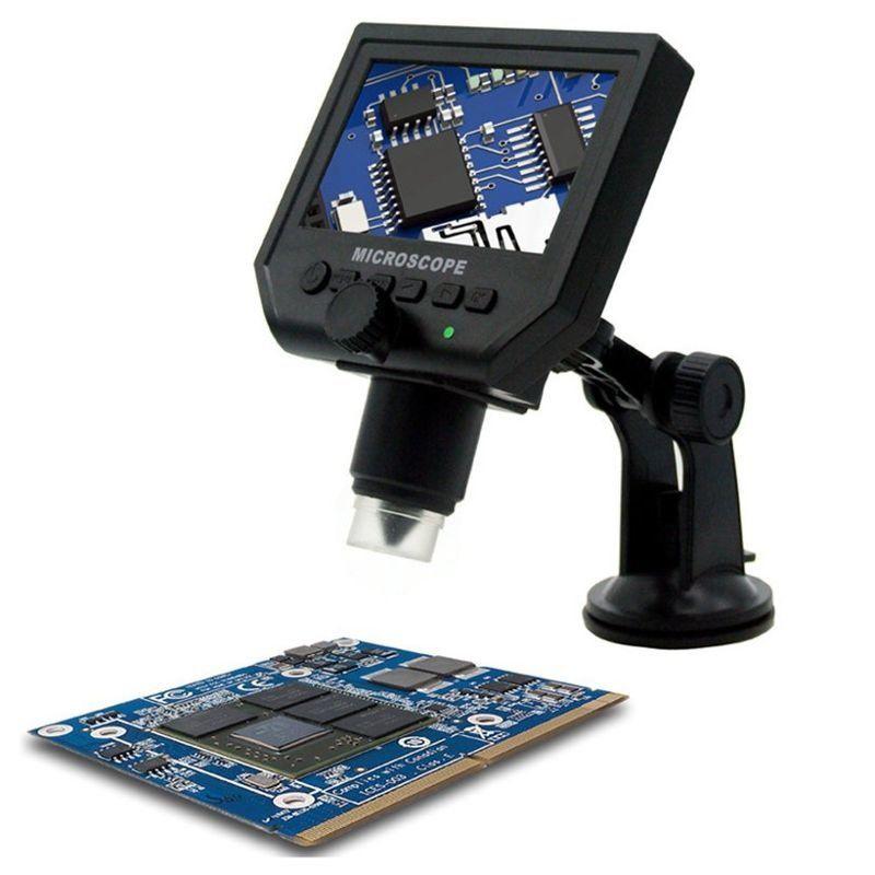 Домашній мікроскоп для будинку і пайки з 4.3" LCD екраном GAOSUO G600 c збільшенням 600X, акумулятор, 3.6 Мп