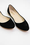 Балетки жіночі чорні з натуральної шкіри, фото 2