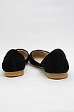 Балетки жіночі чорні з натуральної шкіри, фото 5