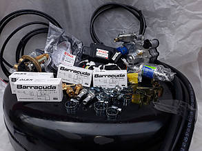 Комплект ГБО 4 покоління Stag 200 GoFast/Tomasetto/форсунки Barracuda з балон під запаску