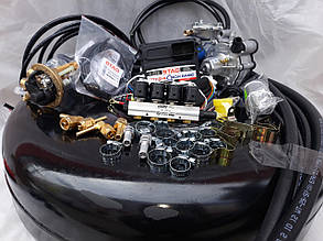 Комплект ГБО 4 покоління Stag Qbox Basic/Tomasetto/форсунки Stag W 01 з балоном під запаску