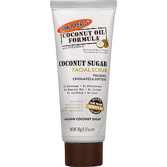 Скраб для обличчя з кокосовим цукром Palmer's Coconut Sugar Facial Scrub 90 г