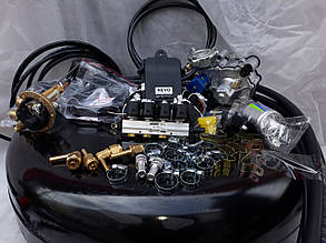 Комплект ГБО 4 покоління KME Nevo/Tomasetto/форсунки Stag W 01 з балоном під запаску